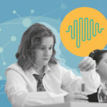 Female students conducting science experiments
